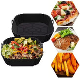 Bandeja para freidora - Cocina sin aceite, come rico y sano