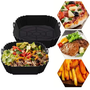 Bandeja para freidora - Cocina sin aceite, come rico y sano